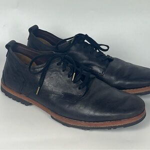 Men's Black Leather Timberland Kace Up Shoes Size 9